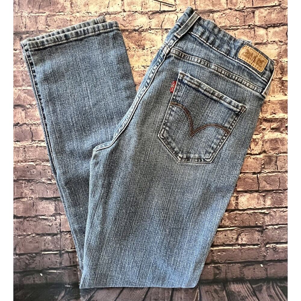 Levi's Jeans Women's 10M Mid-Rise Skinny Leg Medium Wash Blue Denim EUC